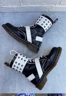 Dr.Martens Joska 1490 Black & White Studded Boots