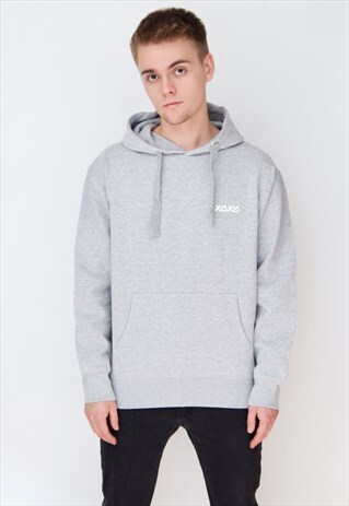 GREY XOXO (WHITE) HOODIE