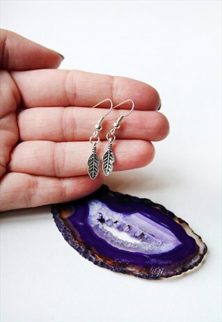 FEATHER DANGLE EARRINGS
