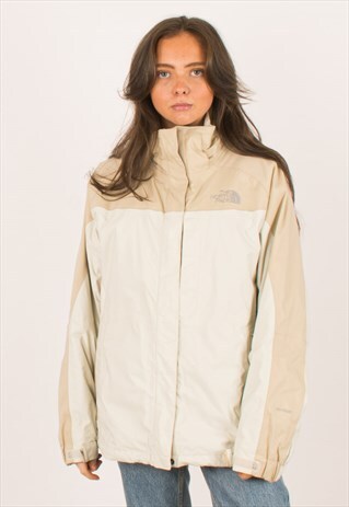 VINTAGE BEIGE NORTH FACE JACKET COAT LARGE 10 12