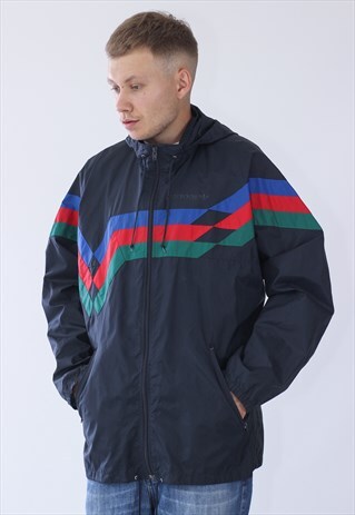 90S VINTAGE MENS ADIDAS TRACK SUIT LOGO WINDBREAKER JACKET
