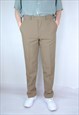 VINTAGE Y2K LIGHT BROWN SUIT FESTIVAL PARTY CHINOS TROUSERS 