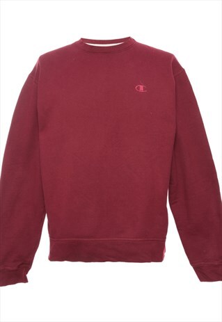VINTAGE MAROON CHAMPION PLAIN SWEATSHIRT - M