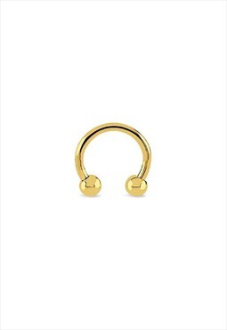 Gold Surgical Steel Circular Barbell Piercing 6mm