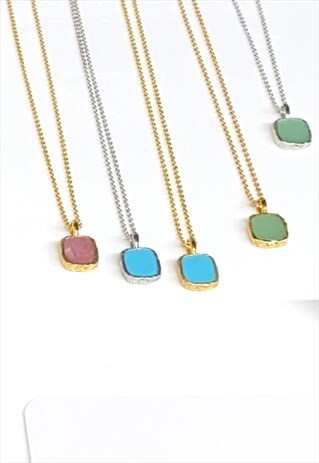 ROSE PINK RHODOCHROSITE NECKLACE, FRUIT SALAD, GOLD CHAIN