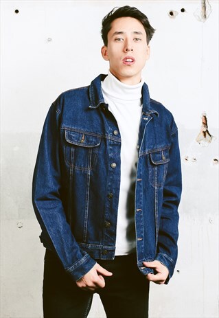 VINTAGE 90S MEN'S TRUCKER DENIM JACKET