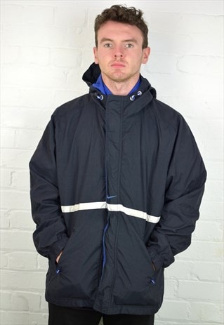 VINTAGE 90'S NIKE HOODED COAT