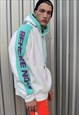 FLUORESCENT OVERSIZE HOODIE PREMIUM QUALITY RAVE PULLOVER