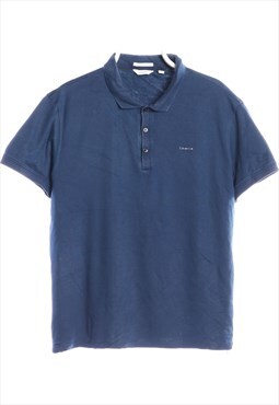 Vintage 90's Calvin Klein Polo Shirt Embossed Short sleeve B