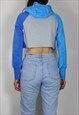 VINTAGE NIKE CROPPED SWEATSHIRT JUMPER W TICK LOGO FRONT