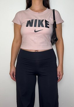 Reworked Nike Pink Baby Tee