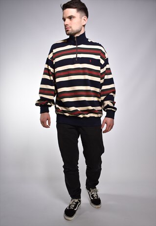 VINTAGE 90S POLO RALPH LAUREN QUARTER ZIP SWEATSHIRT