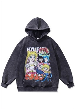 Sailor Moon hoodie anime pullover Japanese cartoon jumper