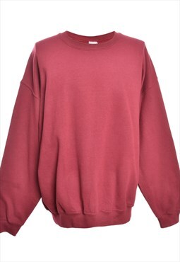 Maroon Gildan Plain Sweatshirt - XL