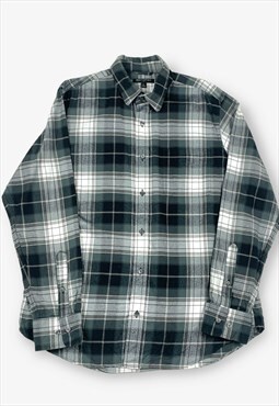 Vintage checked flannel shirt black/grey large BV16718