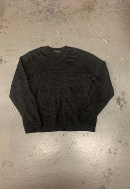 Eddie Bauer Knitted Jumper Chunky V-Neck Sweater