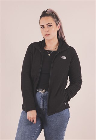VINTAGE THE NORTH FACE FLEECE LINED ZIP UP JACKET /A4047