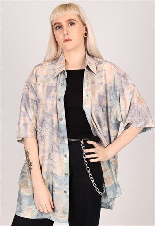 VINTAGE PATTERN SHIRT NS561