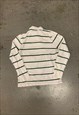 TOMMY HILFIGER POLO SHIRT LONG SLEEVE STRIPED PATTERNED TOP