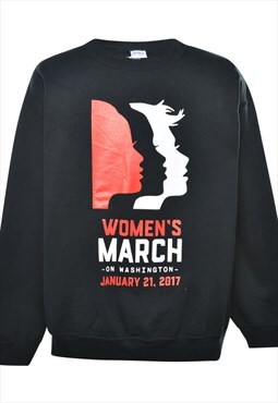 Vintage Woman's March Printed Sweatshirt - M