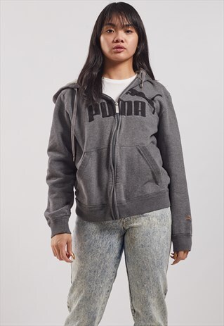 VINTAGE PUMA ZIP-UP HOODIE
