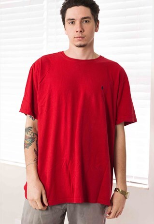 VINTAGE POLO RALPH LAUREN T-SHIRT LOGO 90S XL 8.1