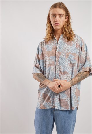 VINTAGE PATTERNED SHORT SLEEVE SHIRT