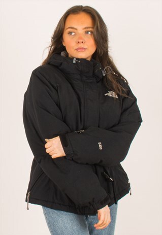 VINTAGE BLACK NORTH FACE 550 PUFFER JACKET LARGE