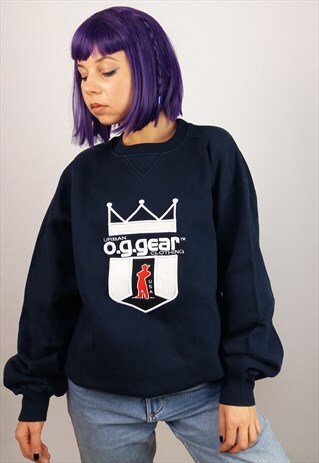 O.G. GEAR OVERSIZED UNISEX HIP HOP SWEATSHIRT "KING"