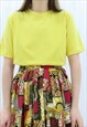 90S VINTAGE YELLOW TOP BLOUSE