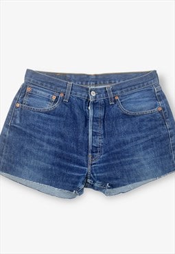 Vintage levi's 501 cut off denim shorts blue w34 - BV16184M