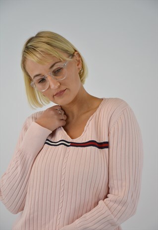 TOMMY HILFIGER CUTE PINK LOGO SWEATSHIRT