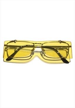 Yellow Double Frame Sunglasses