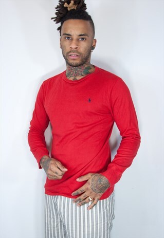 EMBROIDED RALPH LAUREN THIN SWEATSHIRT
