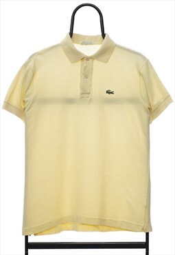 Vintage Lacoste Chemise 80s Yellow Polo Shirt Mens