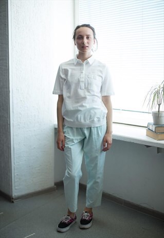 VINTAGE 90'S WHITE SHORT SLEEVED POLO SHIRT
