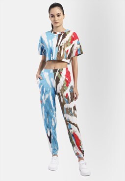 R26 Organic Cotton Tie Dye Set 2 ( Crop Top & Joggers )
