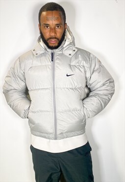 Nike puffer jacket grey