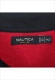 VINTAGE 90'S NAUTICA SWEATSHIRT EMBROIDERED QUARTER ZIP