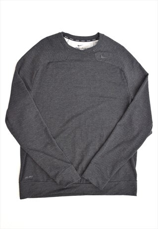 VINTAGE 90S NIKE CHARCOAL GREY SWEATSHIRT