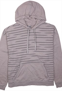 Vintage 90's Champion Hoodie Striped Pullover Grey XLarge