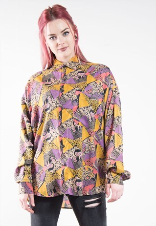 90'S CRAZY PATTERN LONG SLEEVE SHIRT