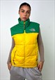 YELLOW 90S THE NORTH FACE 700 SERIES PUFFER JACKET GILET