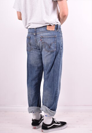 LEVI'S 751 MENS VINTAGE JEANS W34 L34 BLUE 90'S