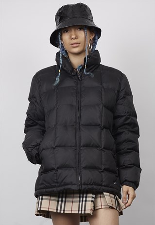 VINTAGE 90'S GAS JEANS BLACK DOWN PUFFER JACKET