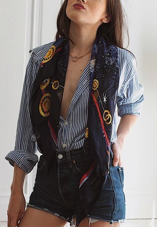 RARE 80'S VINTAGE CELINE PARIS SILK SCARF