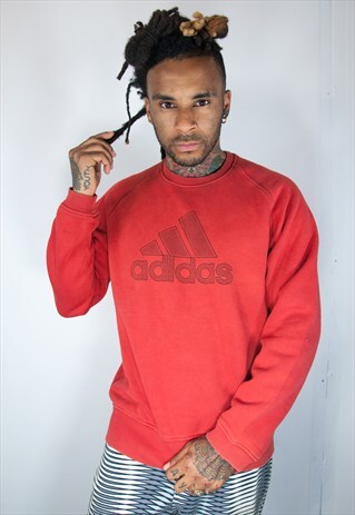 ADIDAS RED VINTAGE SWEATSHIRT
