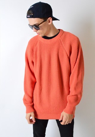 VINTAGE 90S PEACH KNIT JUMPER