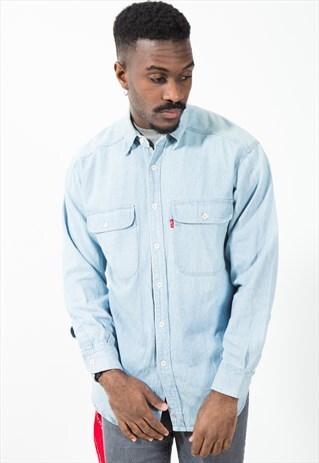 VINTAGE 80S ORIGINAL LEVI'S DENIM SHIRT / S5529