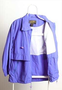 Eddie Bauer Vintage Windbreaker Shell Jacket Purple Size L